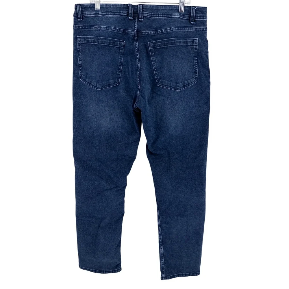 The Perfect Jean‎ TPJ Mens 36x32 Athletic Fit Blue Dark Wash Stretch Denim Jeans